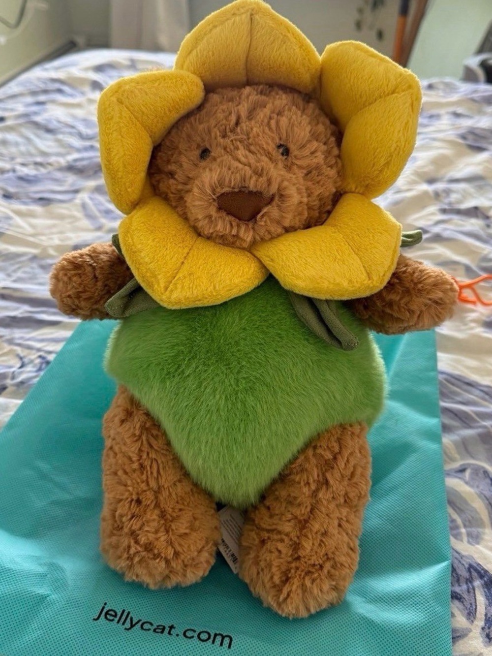 SOLD OUT JELLYCAT Bartholomew Bear ✨ Daffodil Outfit ✨ NWT AND DUSTBAG